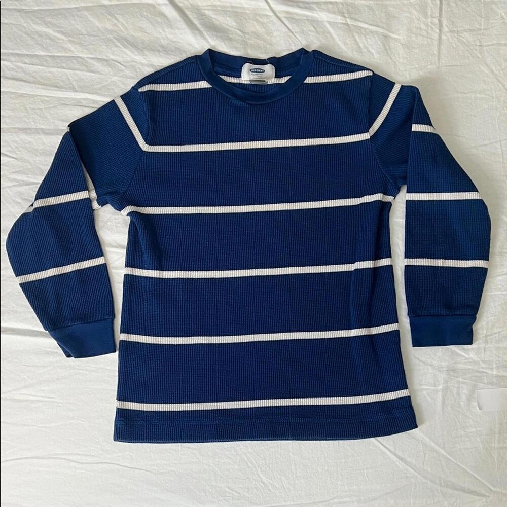 Old Navy Thin Stripe Waffleknit Shirt Size Small Youth